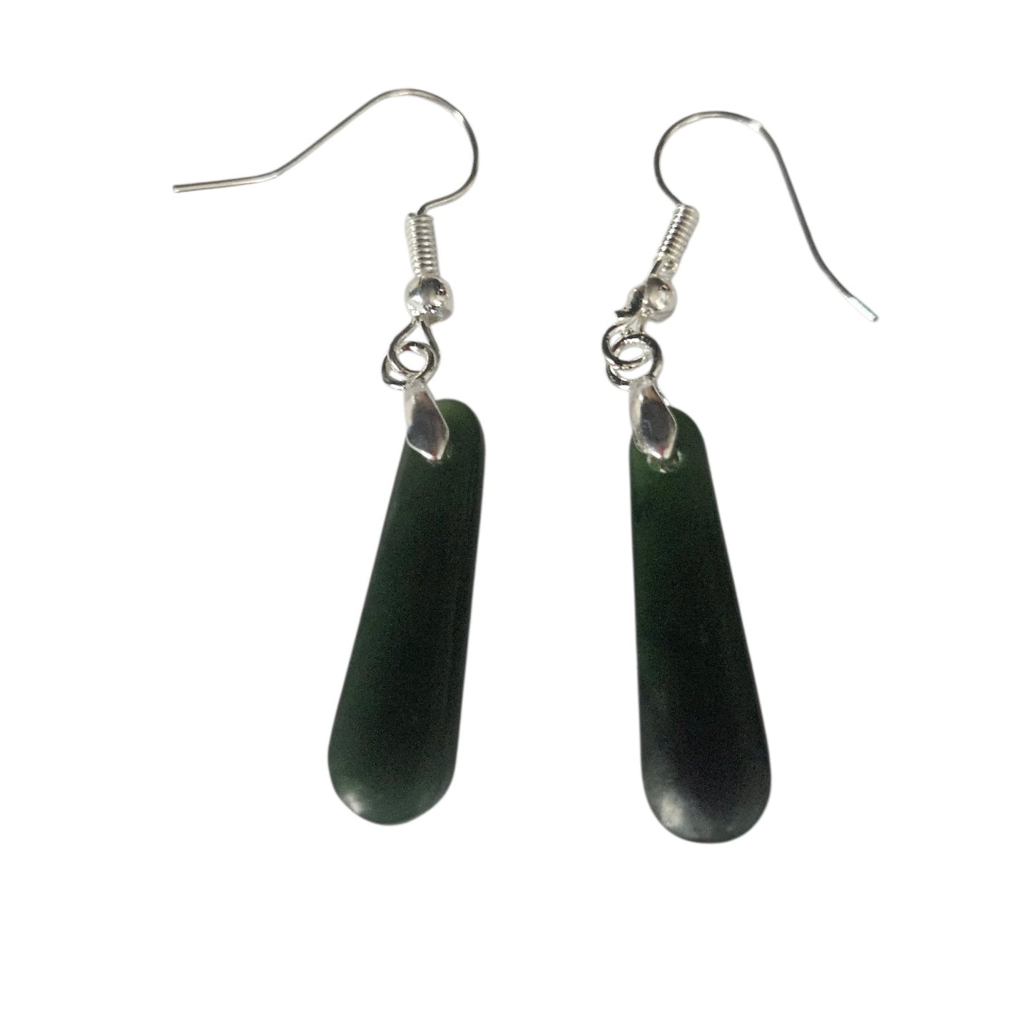 Greenstone Drop Earrings - 23mm