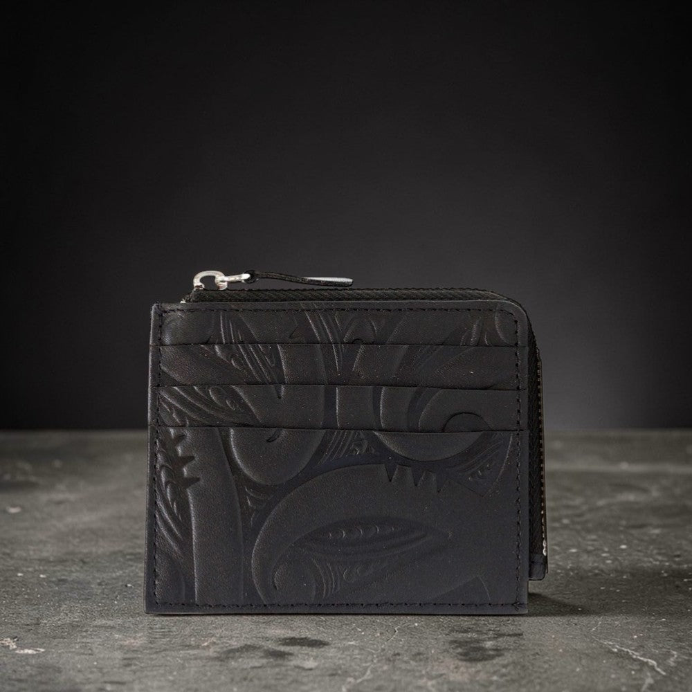The Uptown Wallet - Miriama Grace-Smith - GENUINE LEATHER - Black
