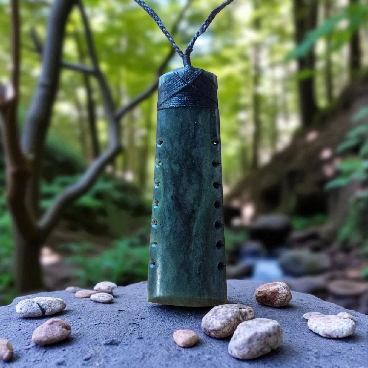 Pounamu Notched Toki - XL 150MM