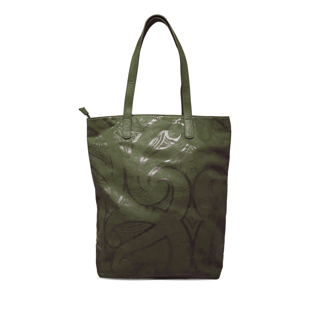 Fendalton Tote Bag by Miriama Grace Smith - Olive