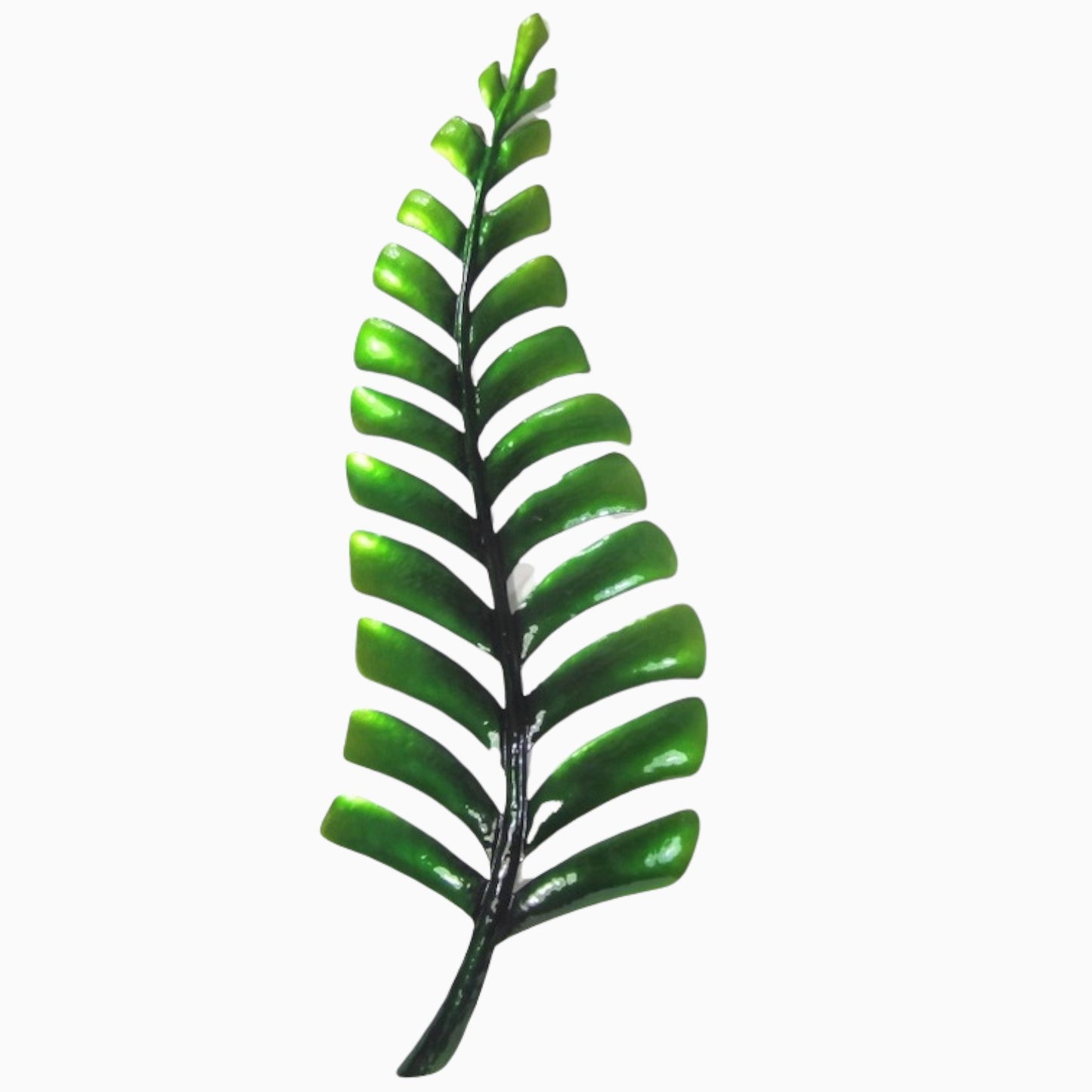 Metal Fern Wall Art - Green