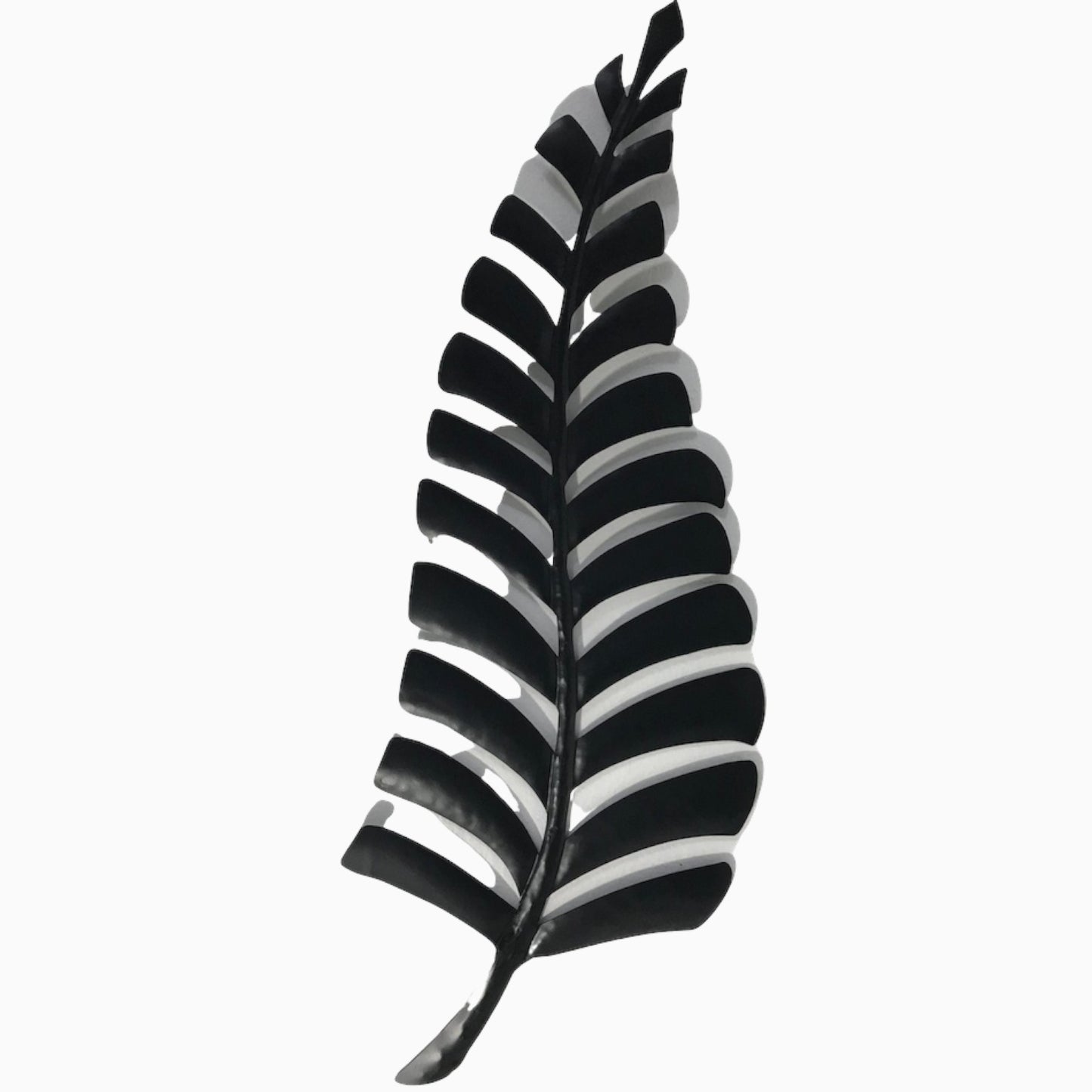 Metal Fern Wall Art - Black