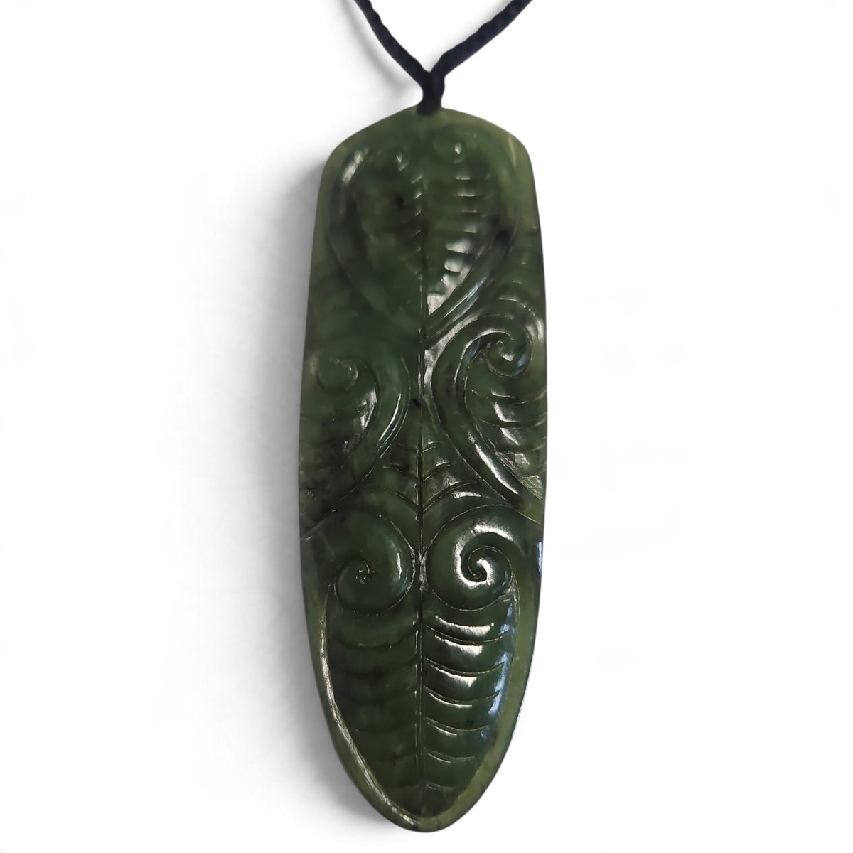 *NZ Pounamu Carved Taiaha Toki/Pendant - 130mm
