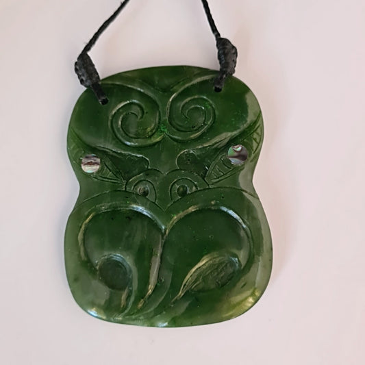 Pounamu Wheku Face Pendant