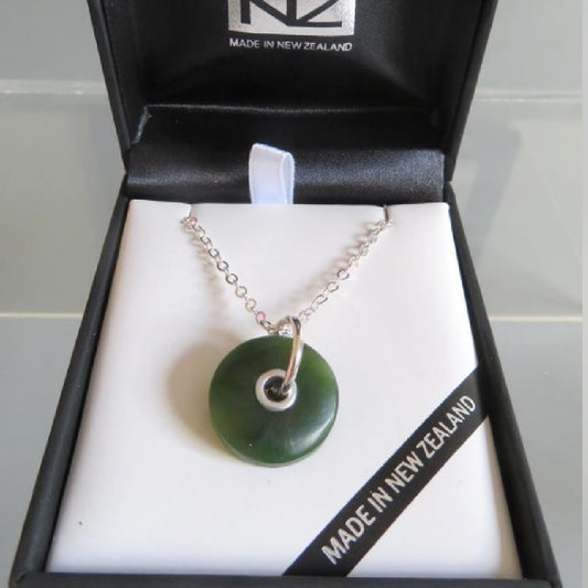 Mana NZ Pounamu Donut Pendant