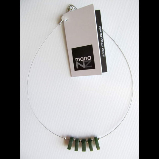 Mana NZ Wire Necklace with Satin Finish Pieces