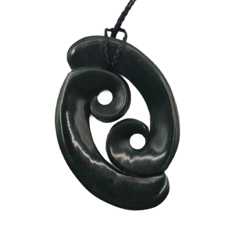 Pounamu Double Koru - XL @ 80mm