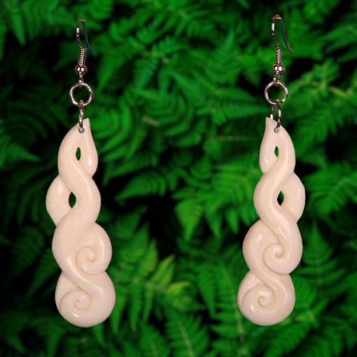 Bone Koru Earrings