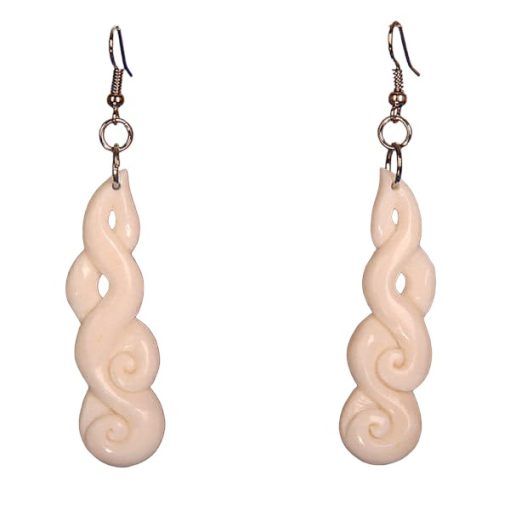 Bone Koru Earrings