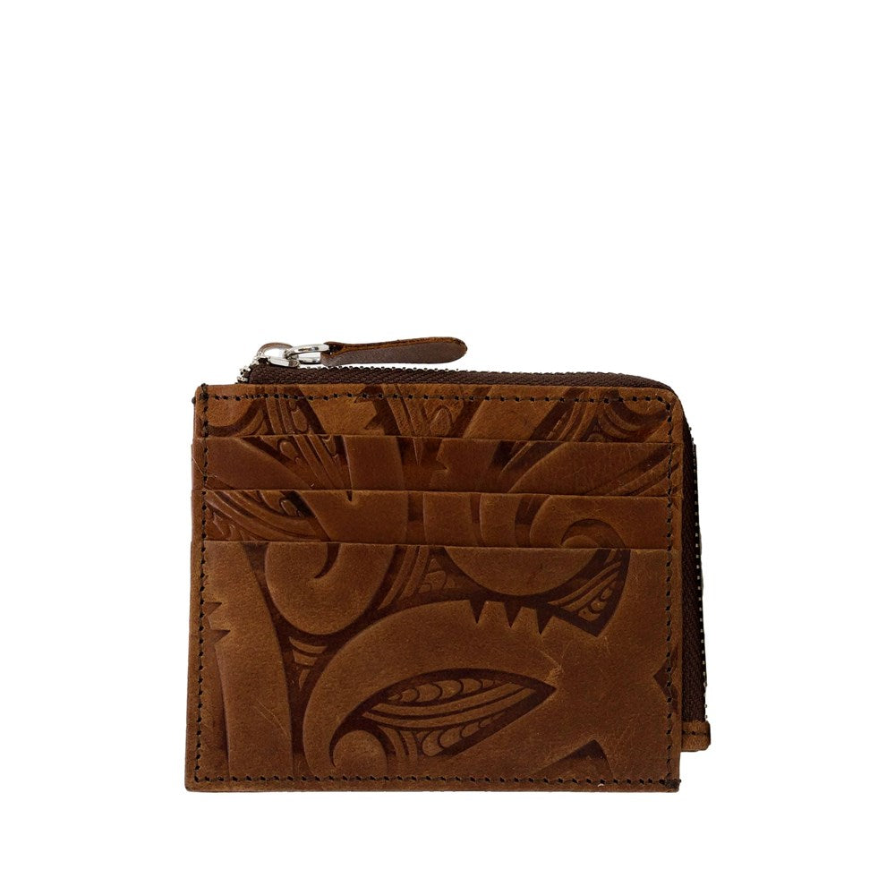 The Uptown Wallet - Miriama Grace-Smith - GENUINE LEATHER - Tan