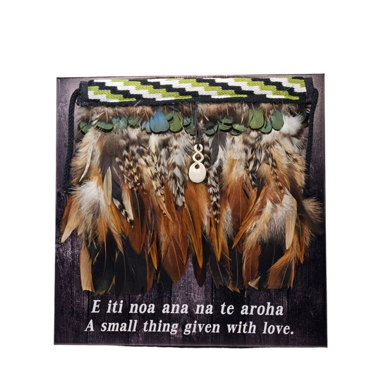 Korowai on Canvas Wall Art with Verse & Bone Pikorua