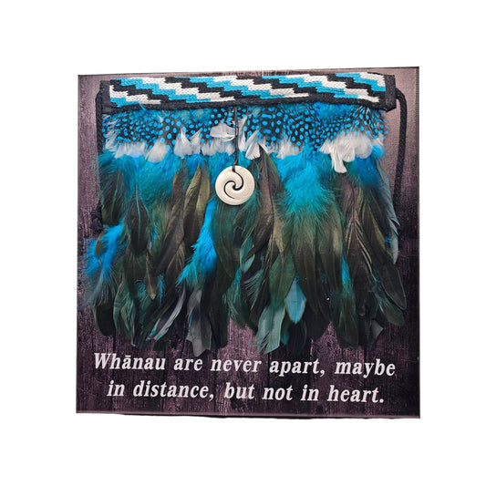 Korowai on Canvas Wall Art with Verse & Bone Koru