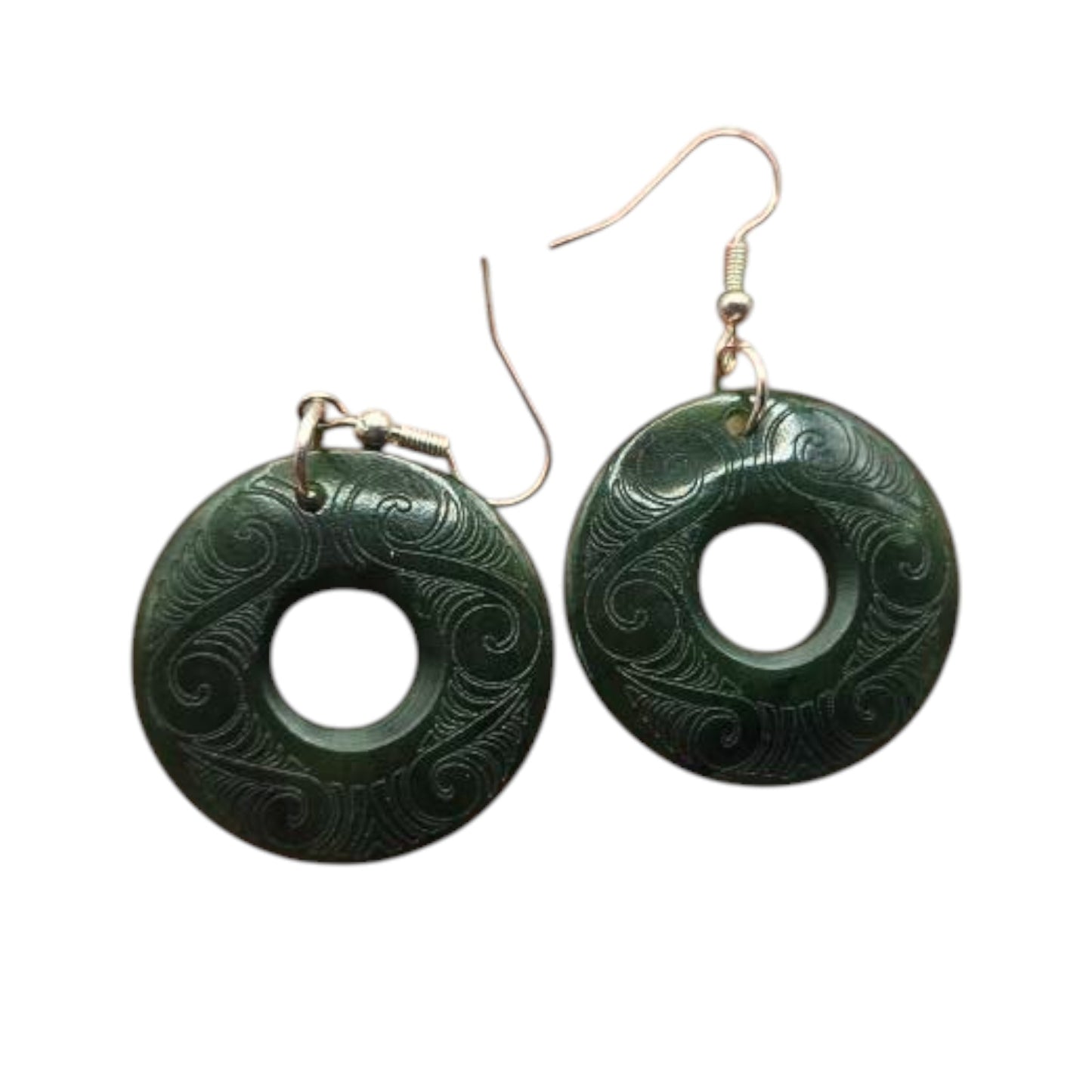 Engraved Porowhita Earrings - 30mm