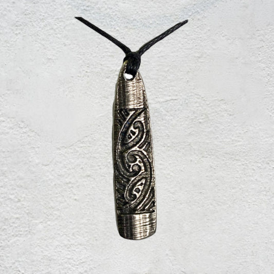 Pewter Pendant -Kowhaiwhai