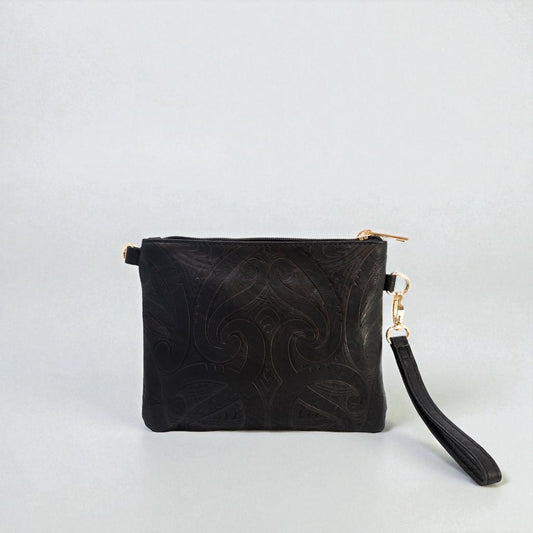 Viaduct Clutch by Miriama Grace-Smith - Black