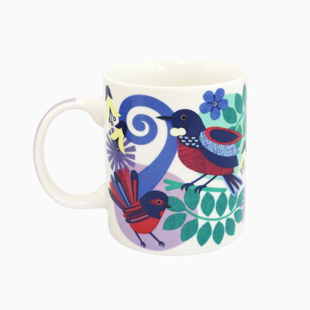 New Zealand Floral Tui Coffee Mug