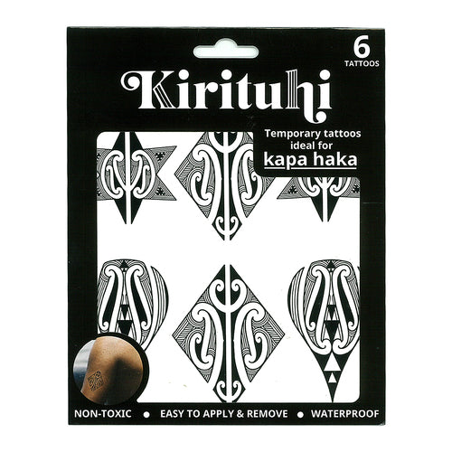 Māori Tattoo Badge 6pc 3style 6-8cm