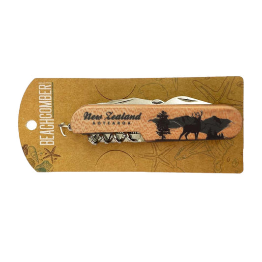 Multi Knife with Hunting Design - Deer & Wild Boar