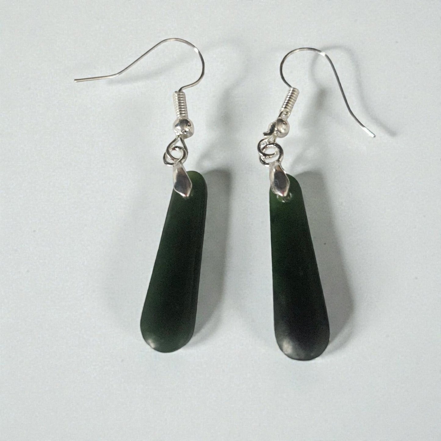 Greenstone Drop Earrings - 23mm