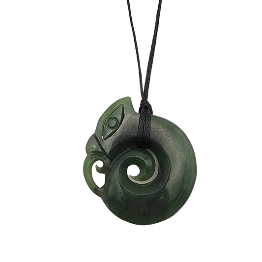 Pounamu-Manaia-Koru- pendant